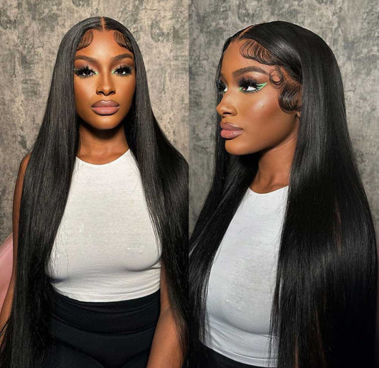 Affordable 5x5 Closure Wigs Brazilian Straight Human Hair Wigs Virgin Hair Lace Closure Wigs For Ladies